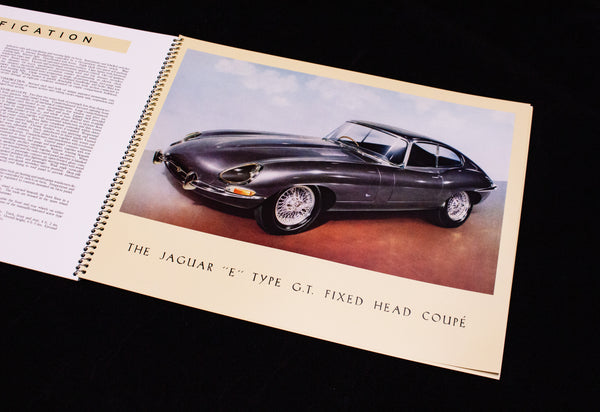 Jaguar E-type Sales Brochure with Cover