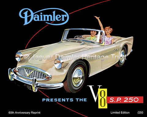Daimler SP250 Brochure 60th Anniversary Limited Edition Reprint